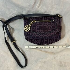 TOMMY HILFIGER Navy and Purple Crossbody Bag